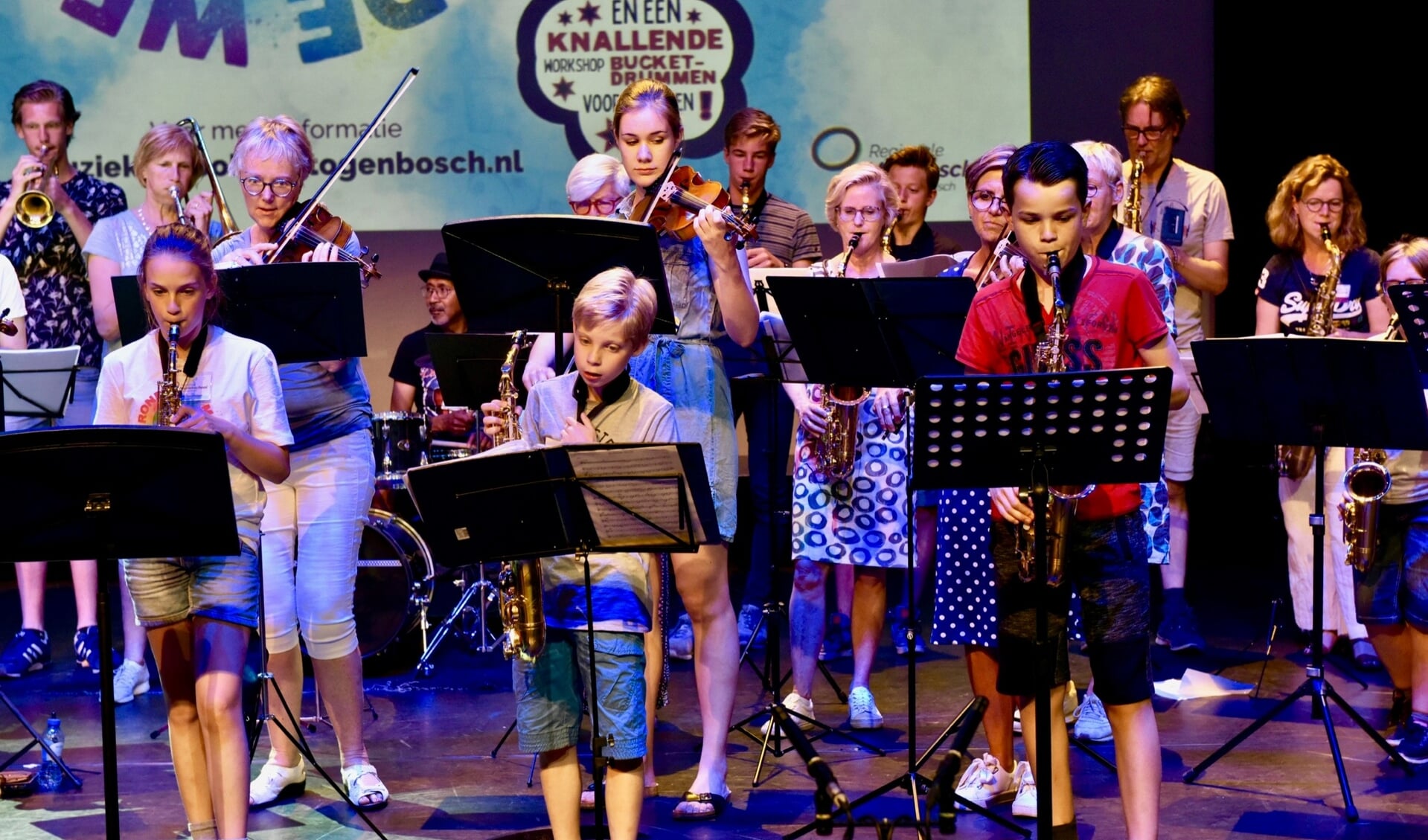 Het zomerevent van de Regionale Muziekschool 's-Hertogenbosch in 2019.