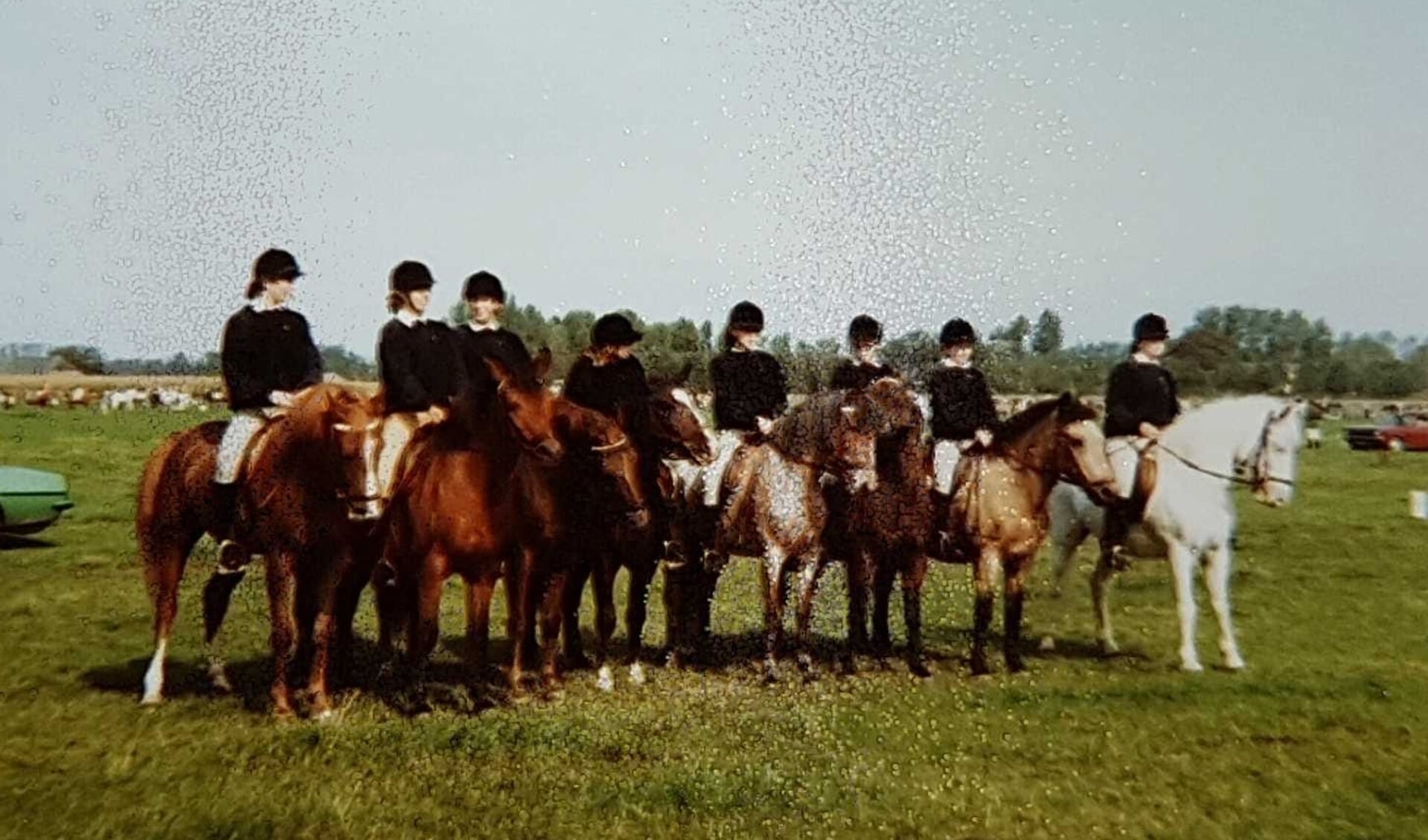 Het achttal van het eerste uur van ponyclub De Reigertjes in Mariahout.