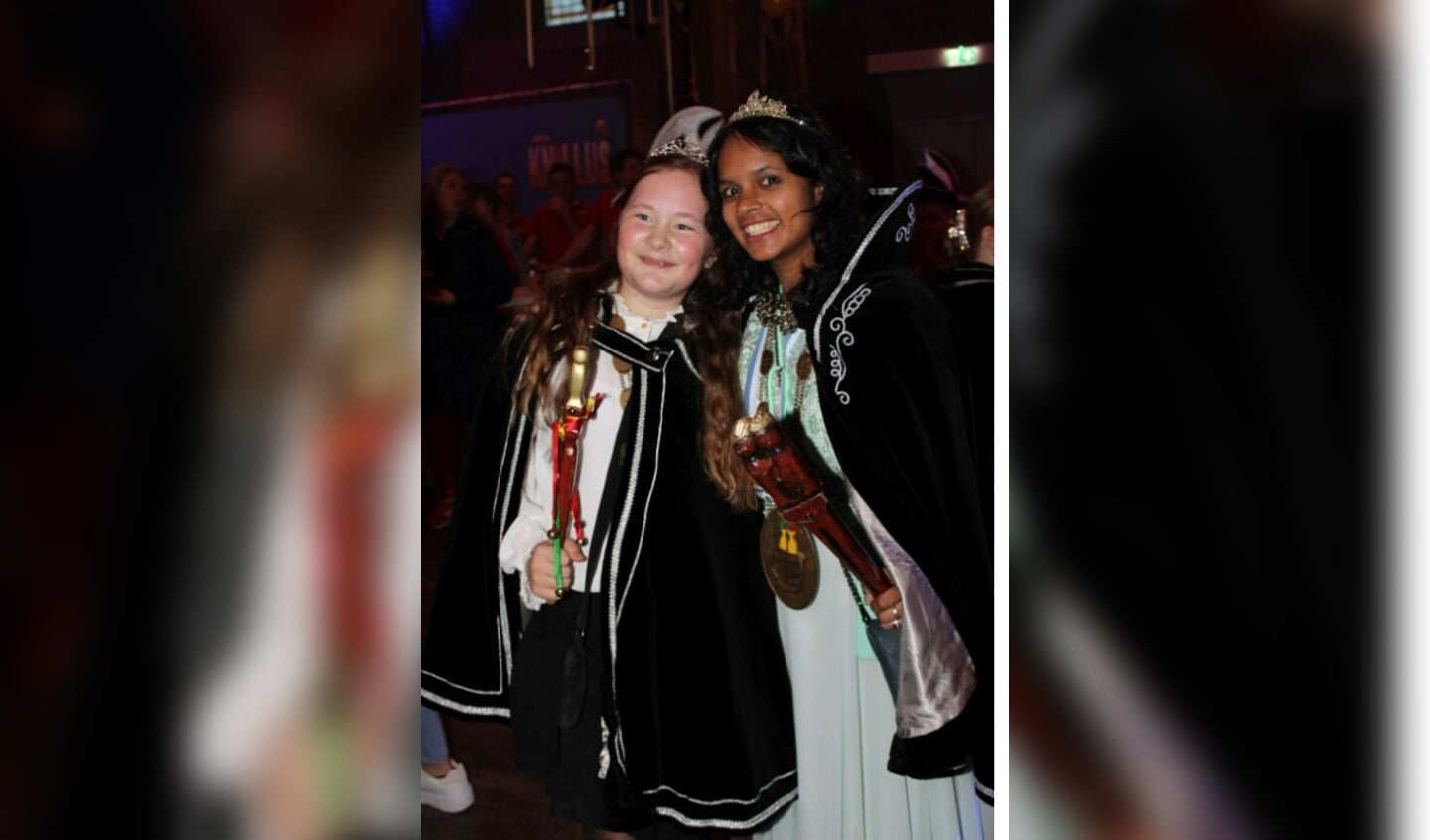 Prinses Sjeela gaat met adjudant Ivo over Vortum-Mullem heersen, samen met jeugdprinses Julie I en page Liz. (Foto: CV De Plekkers)