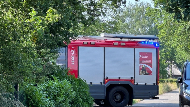 Gaslekkage bij werkzaamheden in voortuin aan Jekschotstraat