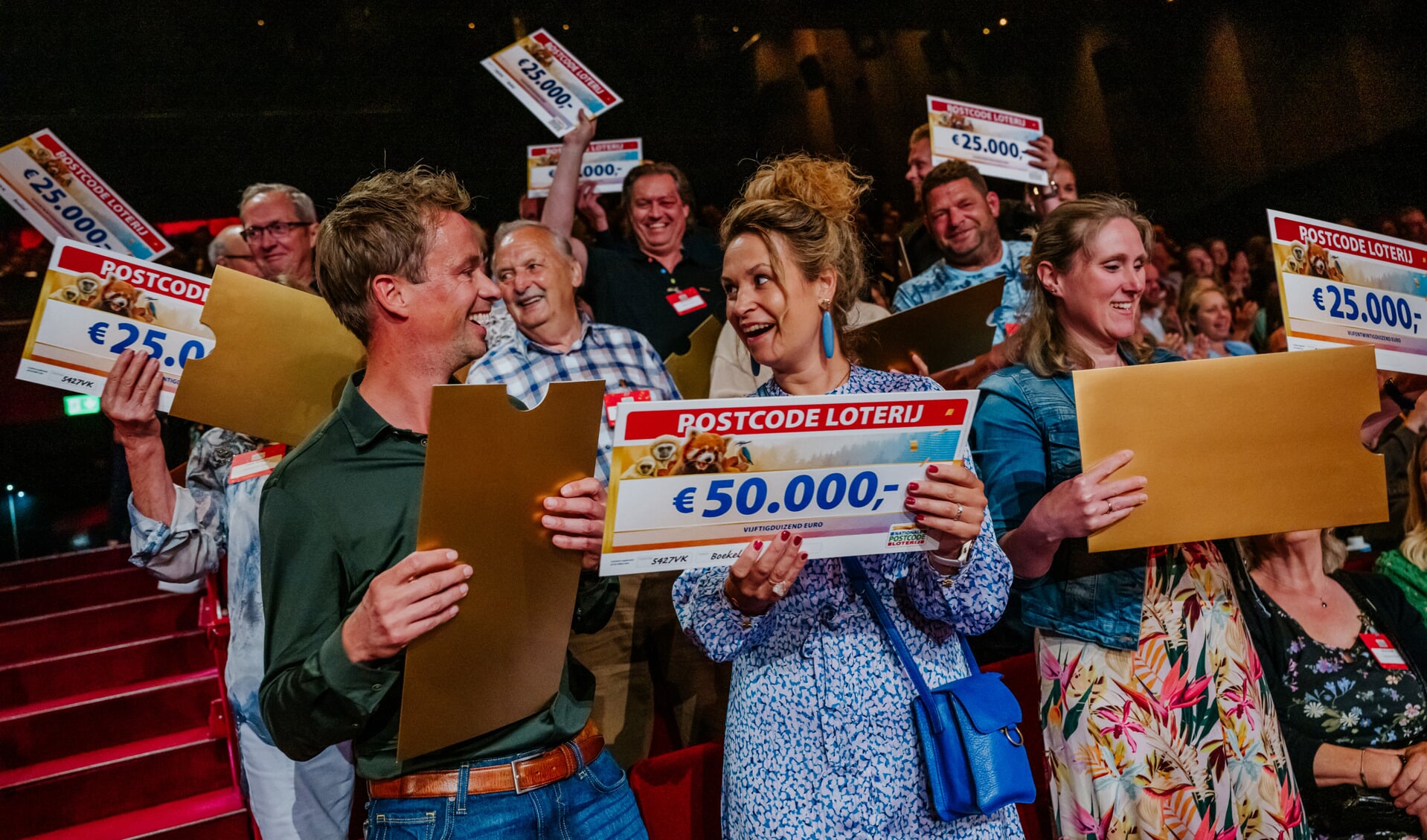 Rob en Maartje wonnen 50.000 euro. (Foto: Amy van Leiden / Jurgen Jacob Lodder)