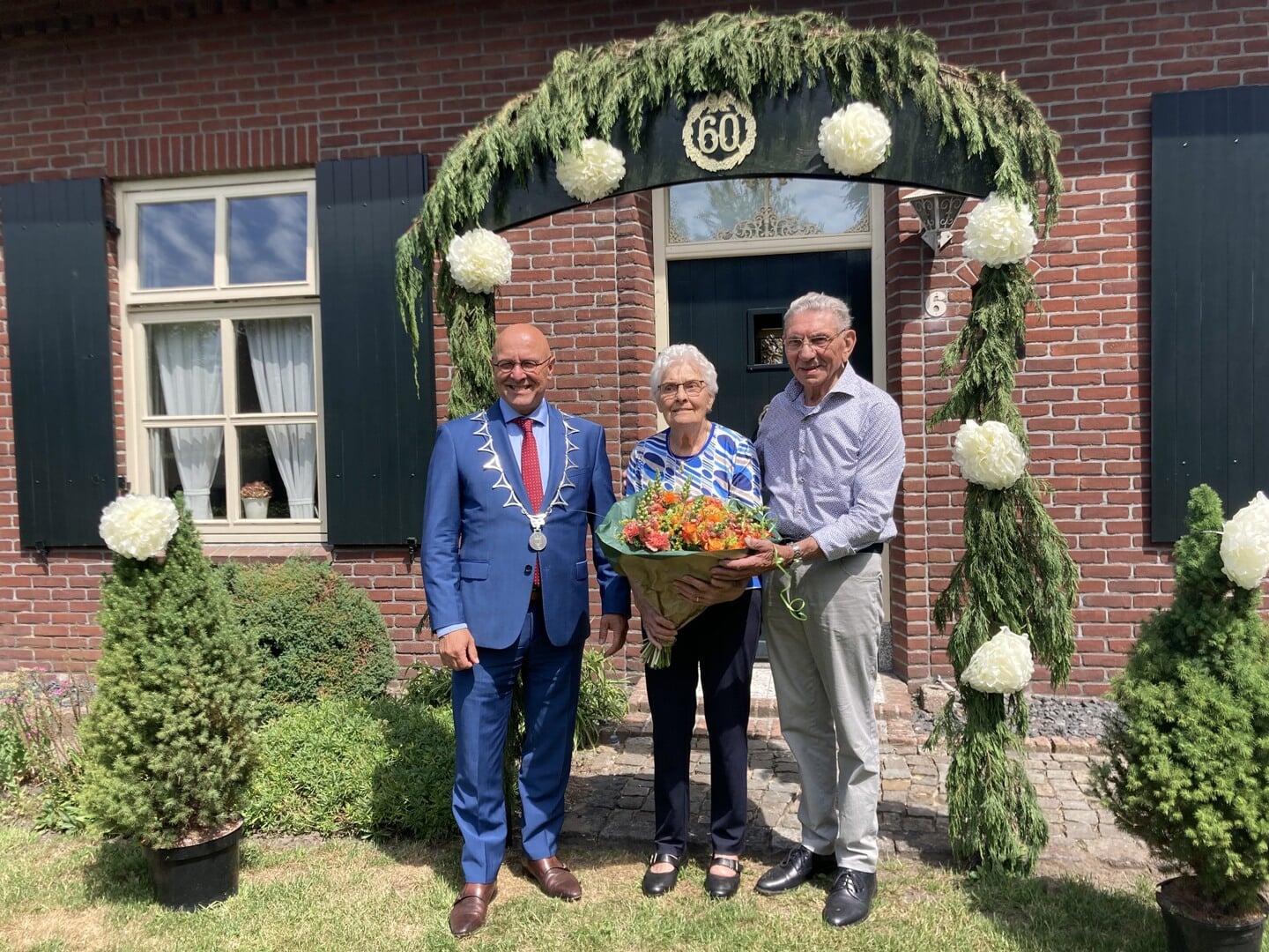Echtpaar Van Berkel-van Driel, 60 jaar getrouwd (Schijndel).