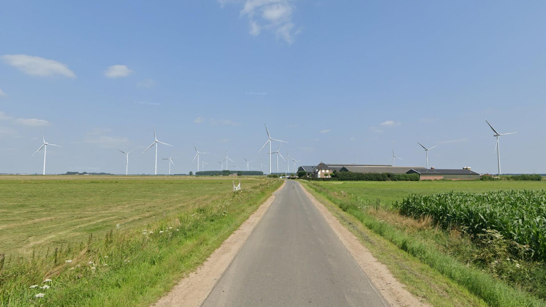 De polder tussen ’s-Hertogenbosch en Oss blijkt een goede plek te zijn voor windmolens. 