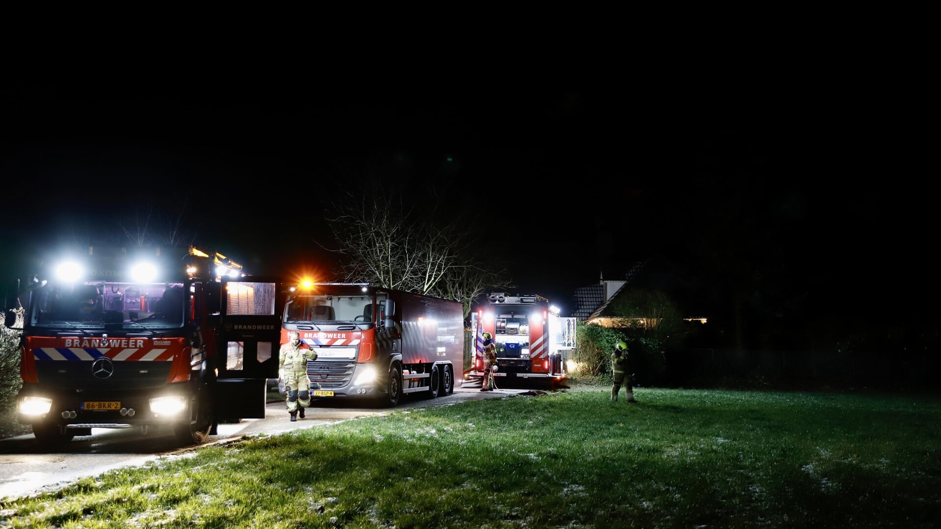 Brand bij hooiopslag bij bedrijf in Boxmeer.