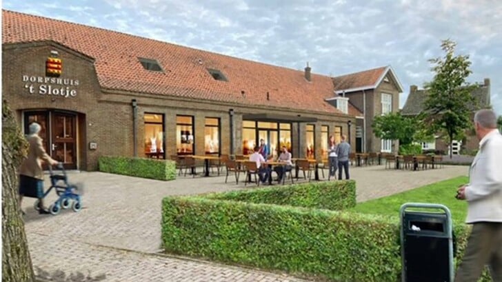 Ontwerp voor het vernieuwde dorpshuis 't Slotje in Herpen.