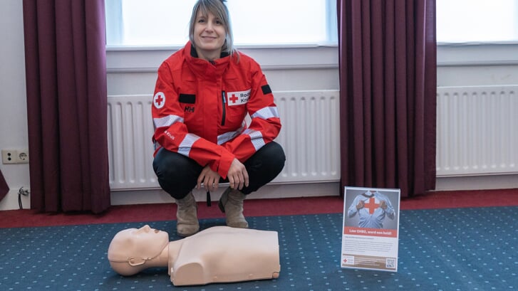Tessie de Laat (foto) is projectleider EHBO van het Rode Kruis district Brabant-Noord.