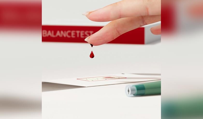 Afbeelding om de Zinzino bloedtest te illustreren. 