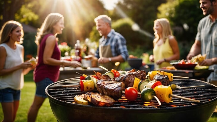 Barbecue-contest in het centrum van Veghel.