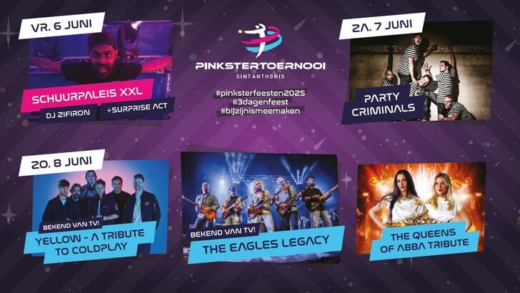 Het affiche belooft een weergaloos Pinkstertoernooi.