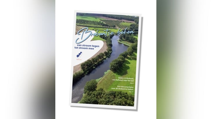 De voorkant van de glossy ‘Beken in Brabant’. Het fraai uitgevoerde magazine is gratis verkrijgbaar bij de Kring Vrienden ’s-Hertogenbosch aan de Parade.