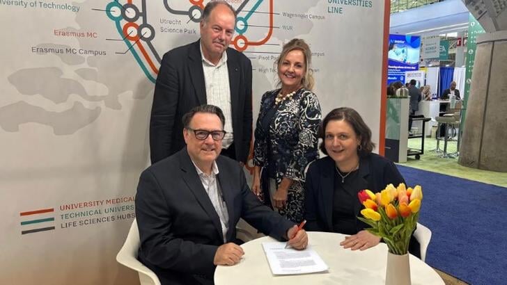 V.l.n.r. S. Daniels (Inotiv), G. Belgraver (Pivot Park), T. Meijers (Inotiv) & B. Drees (Pivot Park)