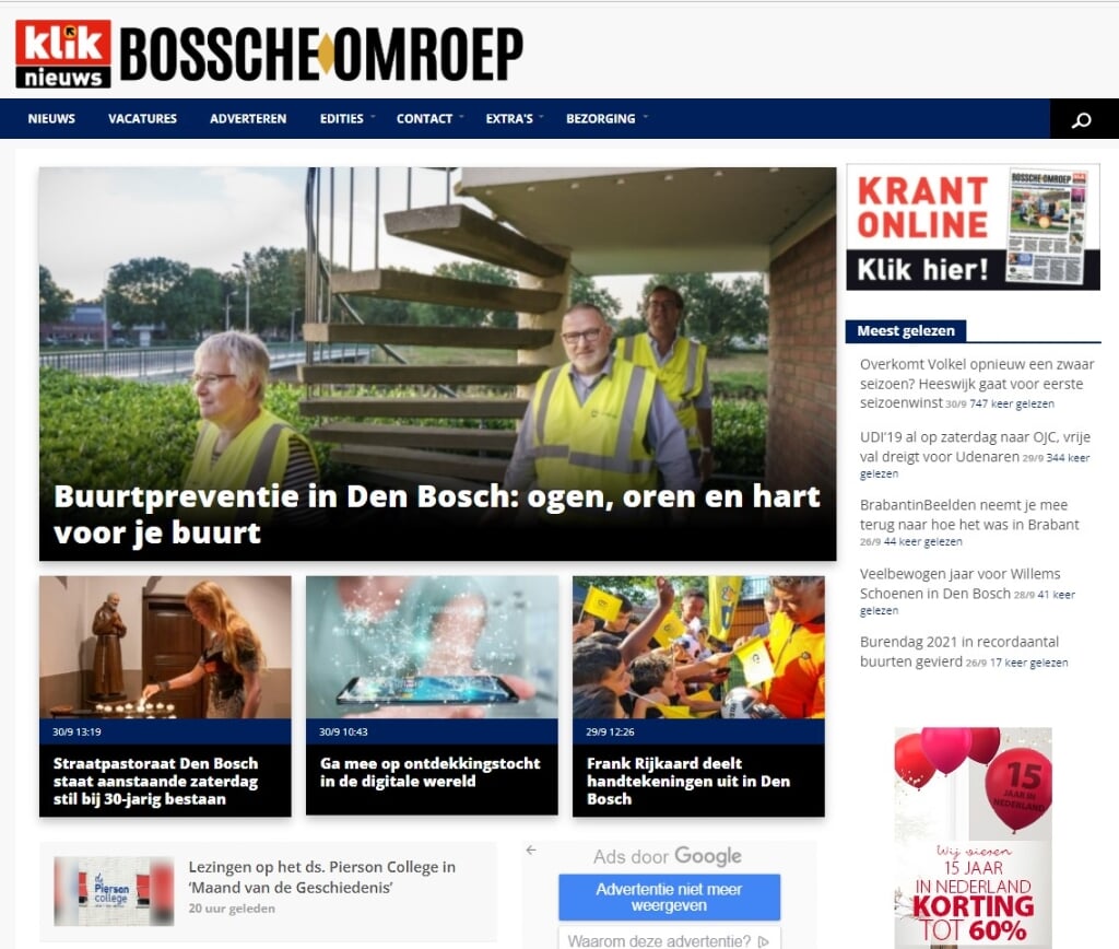 Op Kliknieuws.nl lees je zeker niet alleen '112-berichten', maar ook al het andere nieuws uit de gemeente 's-Hertogenbosch.