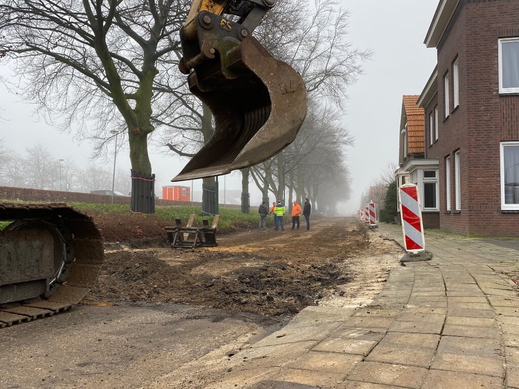 De werkzaamheden aan de Bontsestraat in Cuijk zijn begonnen.
