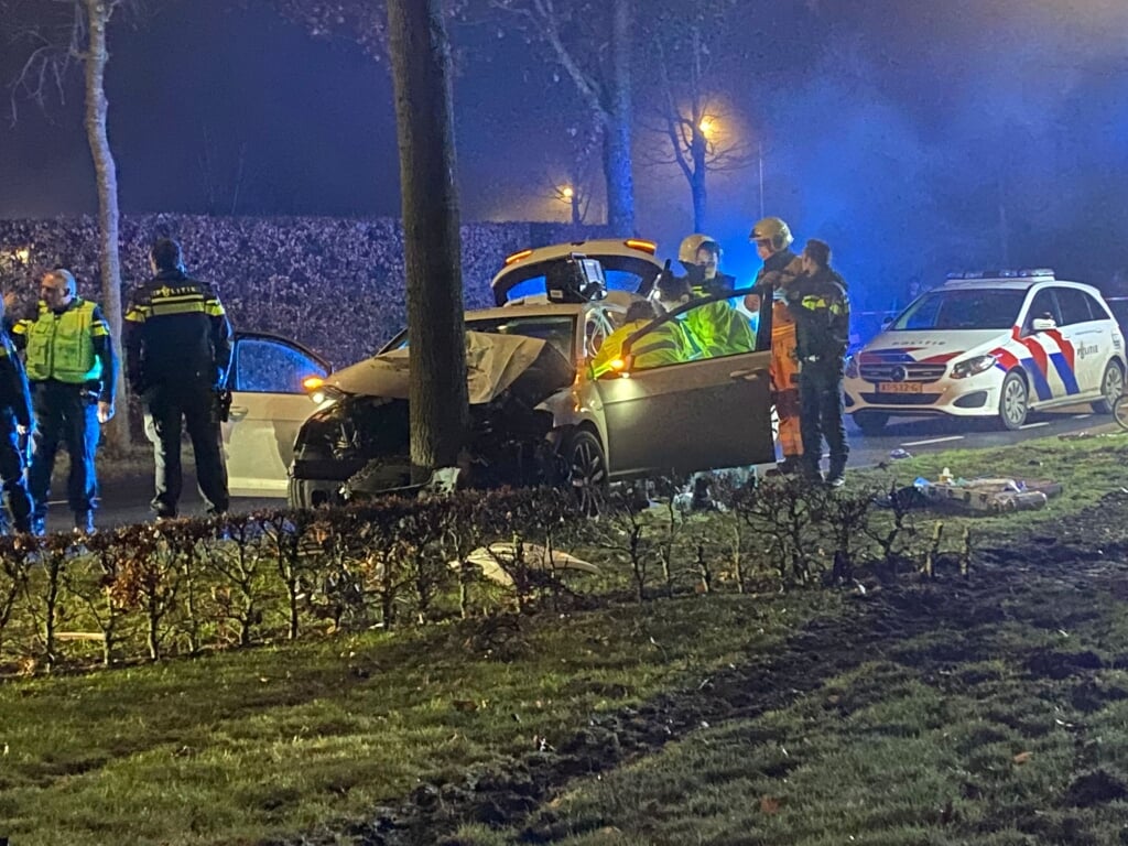 Alle drie de gewonden zaten in de gecrashte auto.