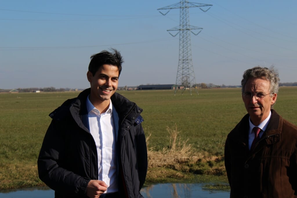 Minister voor Klimaat en Energie Rob Jetten en wethouder Johan van der Schoot. (Foto: Koen de Visscher)