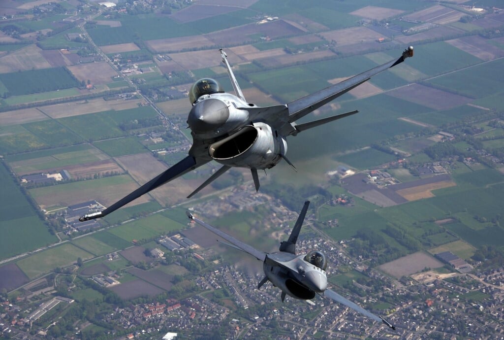 De Volkelse F-16's vertrekken drie keer per dag voor hun BFM-missies. (foto: Koninklijke Luchtmacht)
