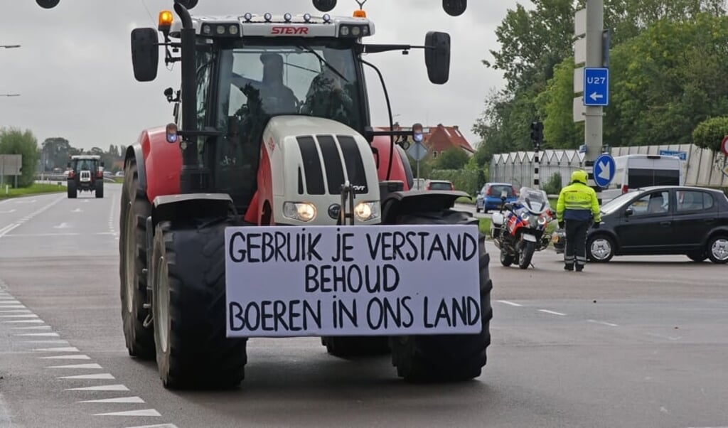 De boeren protesteren tegen het stikstofbeleid van het kabinet. 
