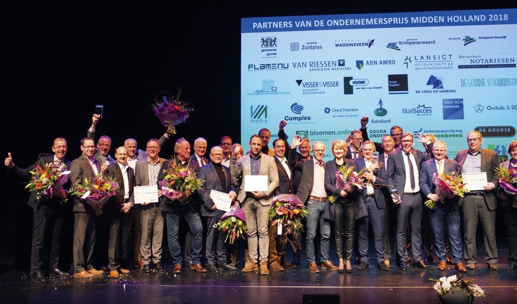 Genomineerden Ondernemersprijs Midden Holland 2018 (archieffoto)