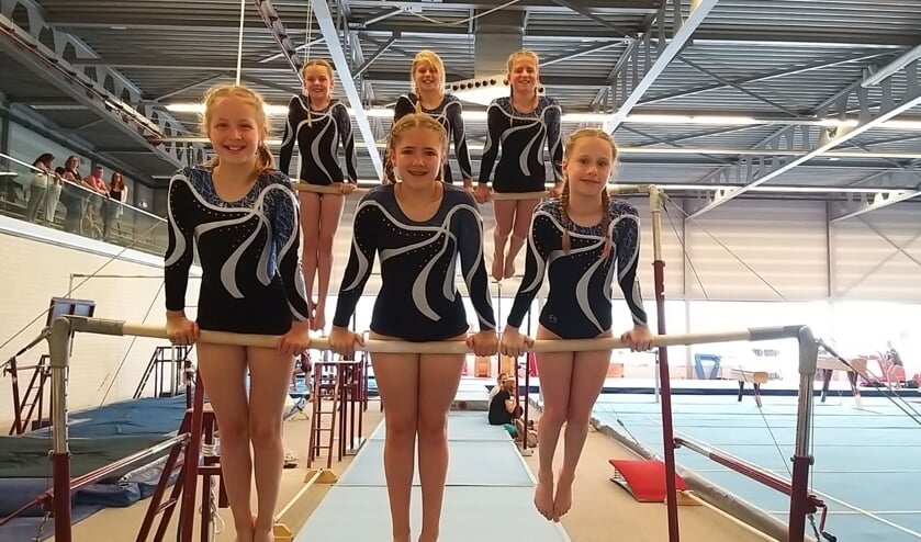 Achter: van links naar rechts: katie Alarm, Fleur van Vliet, Celeste JaspersVoor : van Links naar rechts: Jet Stalenhoef, Tess Bakker, Iris Zwaard