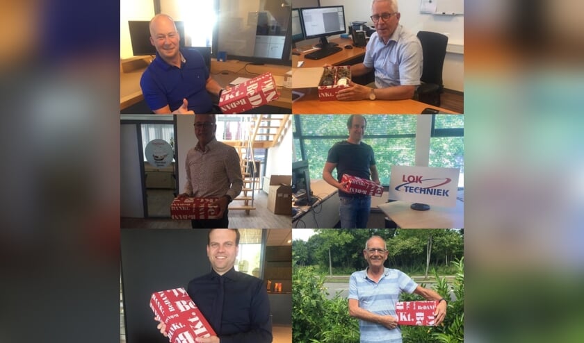 vanaf links boven met de klok mee: Peter Domburg (Domburg Bodegraven BV), Dirk van Meijeren (Projectbureau Rijnland), Arjen Lok (Lok Techniek), Leen Vonk (BBD), Arjan de Knikker (De Knikker Keukens) en Cees Meijer (Domburg van der Panne).