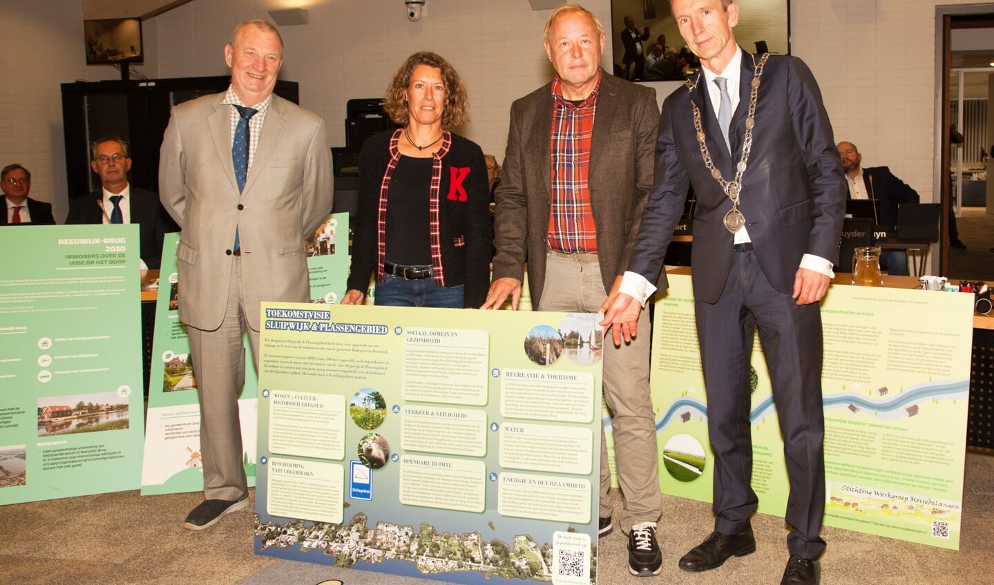 Dorpsteam Sluipwijk overhandigt de dorpsvisie