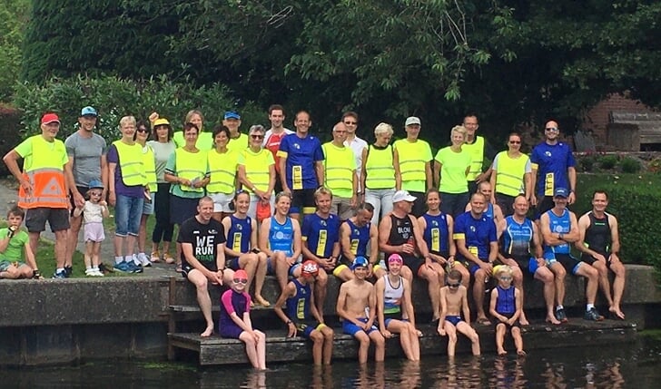 De deelnemers aan de clubkampioenschappen. Beeld: Triathlon Team Bodegraven