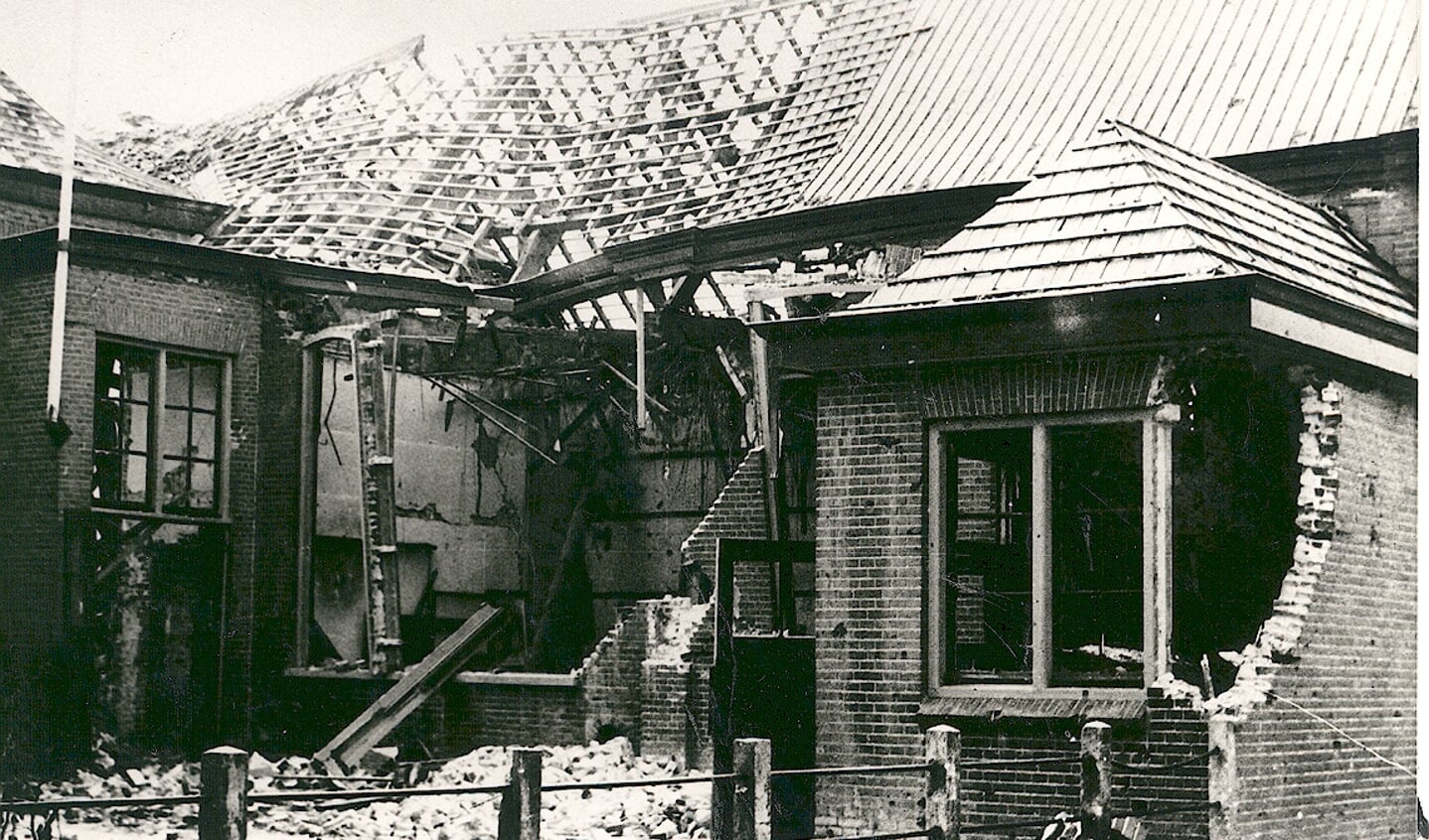 Vernielde huizen moesten na de Tweede Wereldoorlog weer worden opgeknapt.