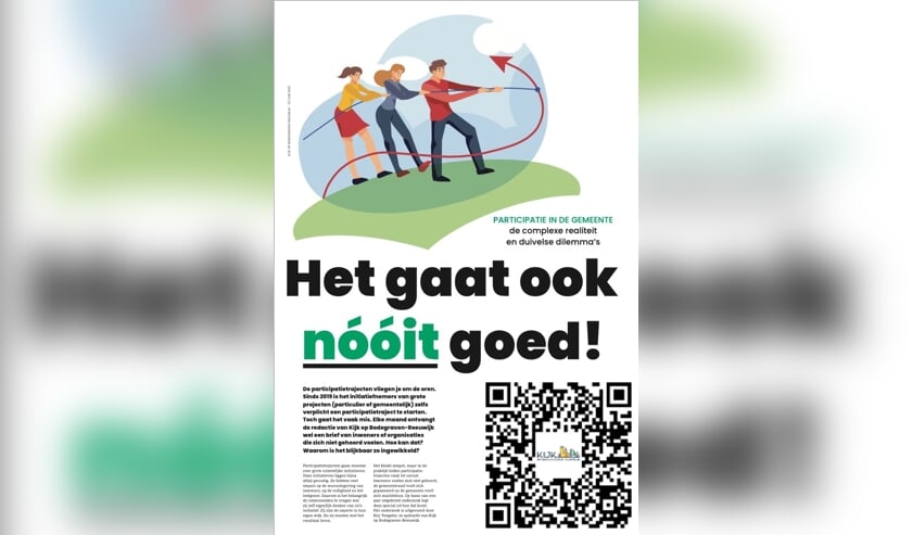 Lees de special 'Het gaat ook nóóit goed!' over de successen en problemen met participatieprojecten in Bodegraven-Reeuwijk.