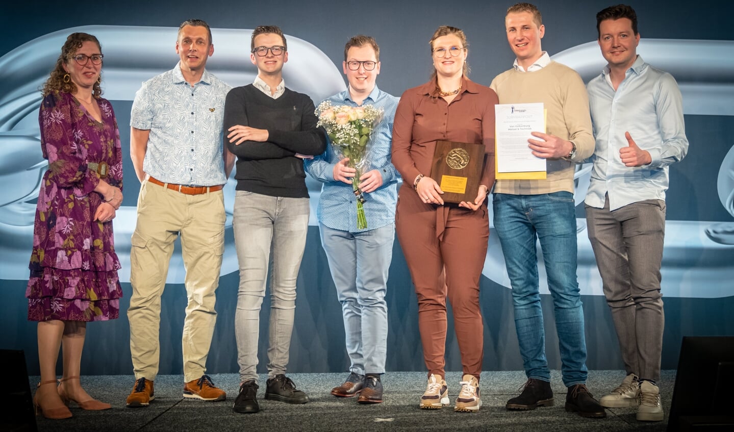 Een mooie eerste prijs voor Van Valkenburg Metaal & Techniek in de categorie Bouw, Installatie & Techniek. Beeld: Valkenburg Metaal & Techniek