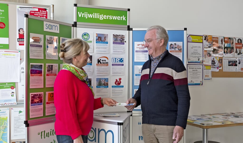 Vrijwilligersvacaturemuur. Beeld: Marijke Groot