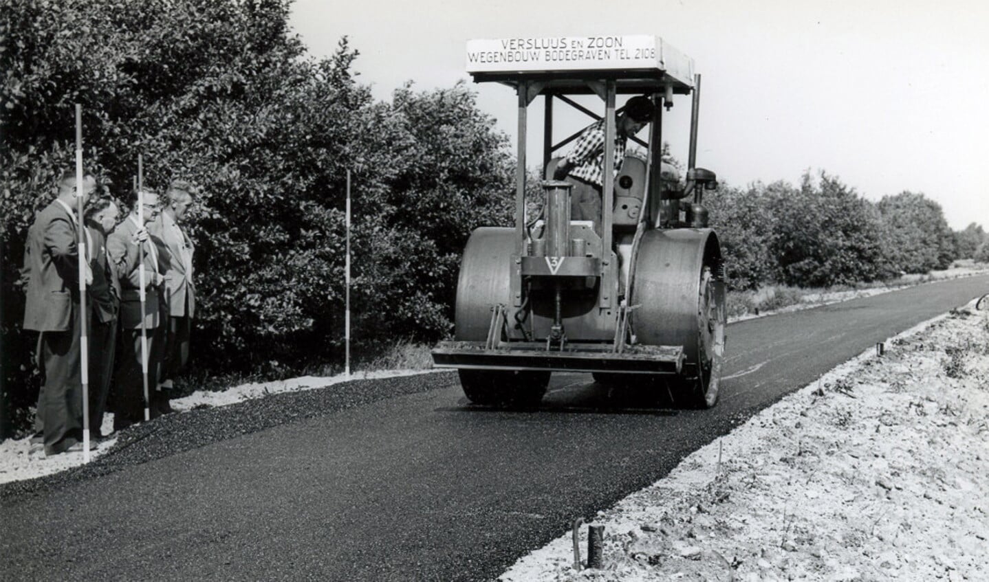 Het eerste asfaltproject van Versluys in Rotterdam.