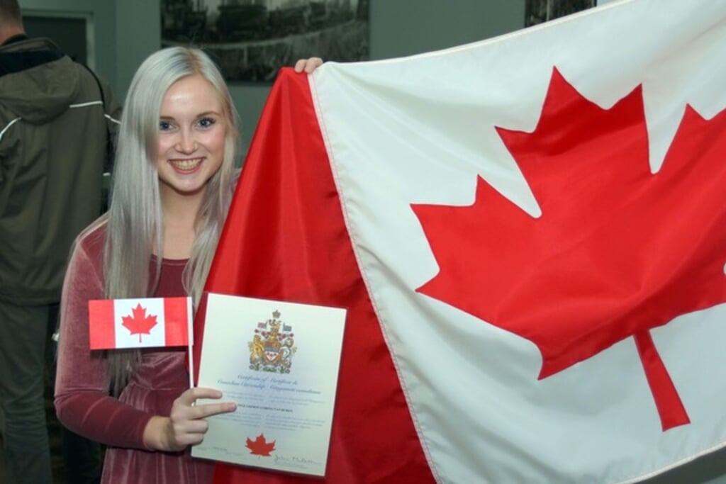 Inge is trots haar Canadese paspoort te krijgen.