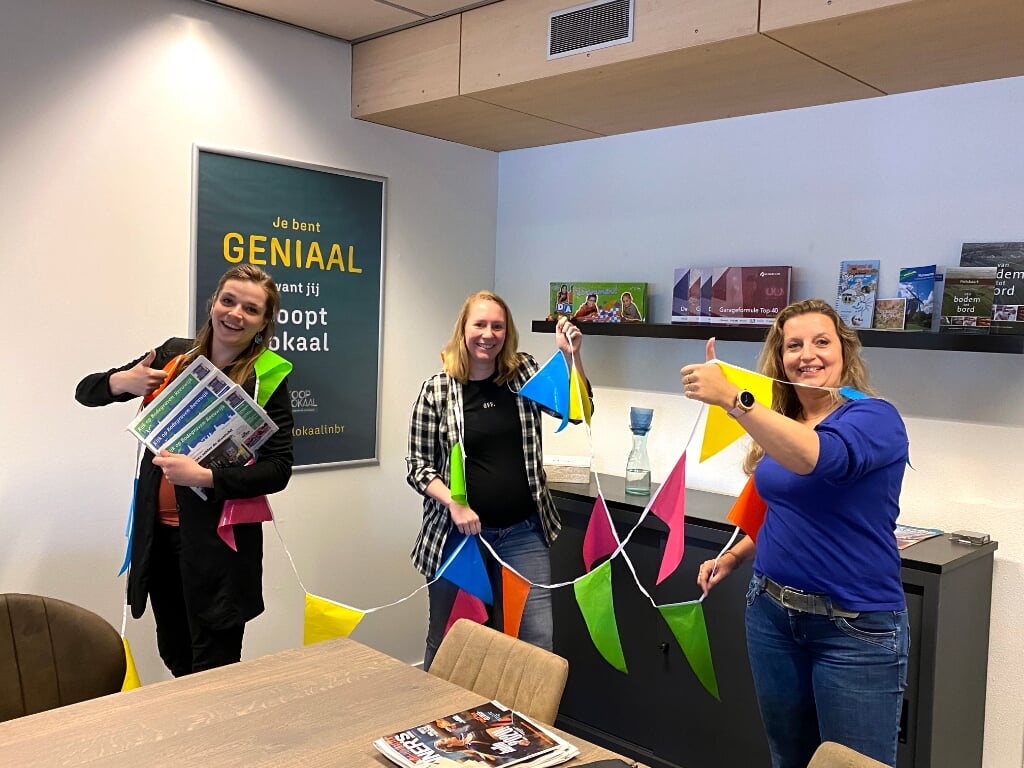 Een deel van het team van Kijk op BR: Esmee van der Starre, Sabrina den Haag en Gisela Middelkoop.