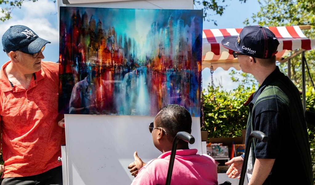 Onthulling van het schilderij voor De Parel.