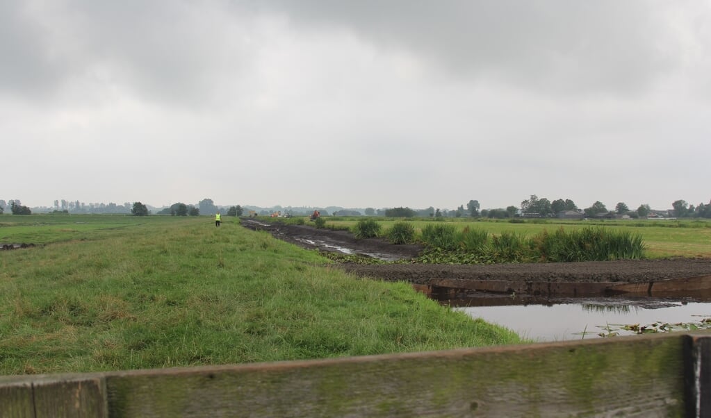 De dam die de watertoevoer tegenhoud.