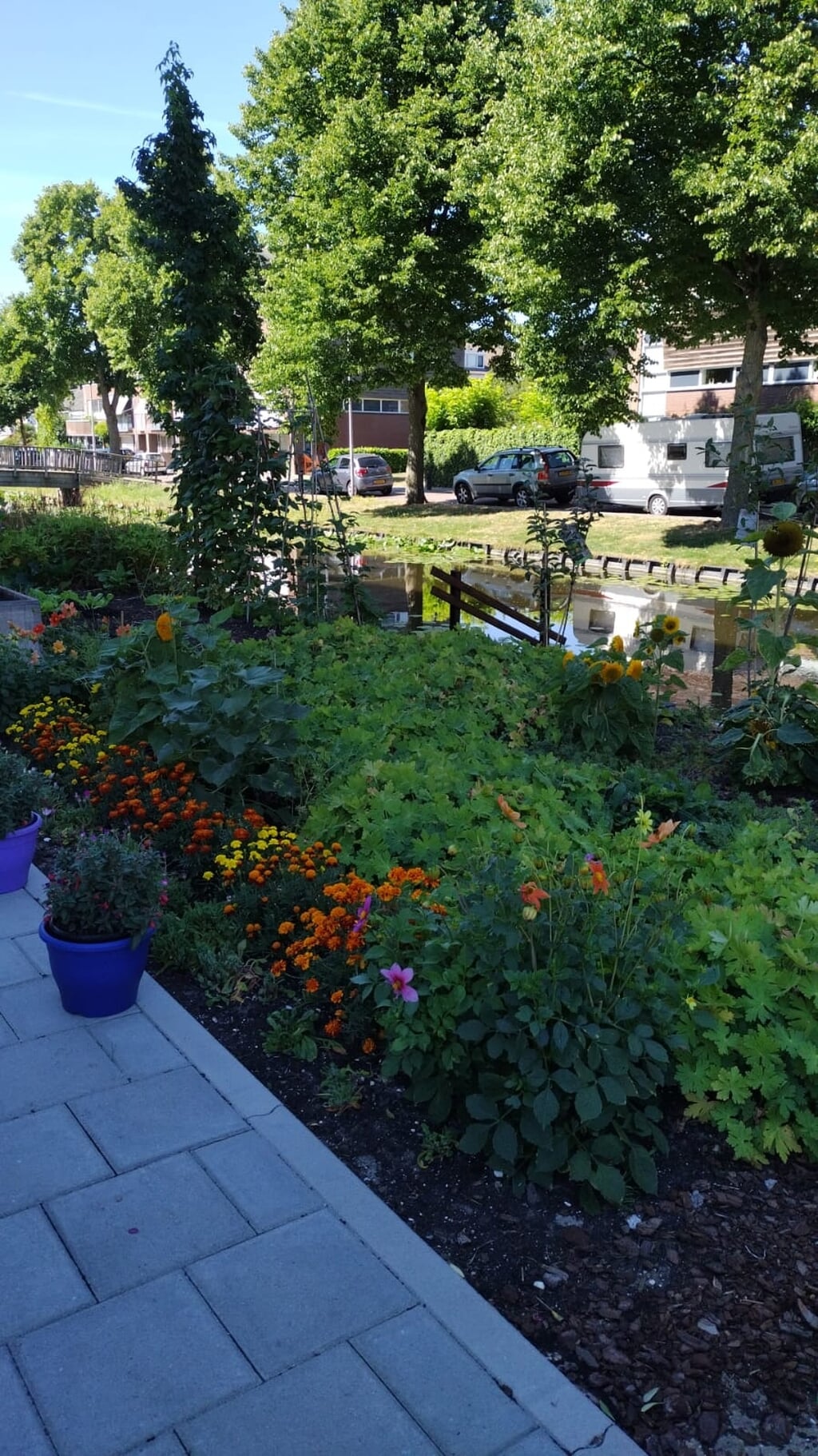 De bloemen- en groententuin van het Ouden Huis