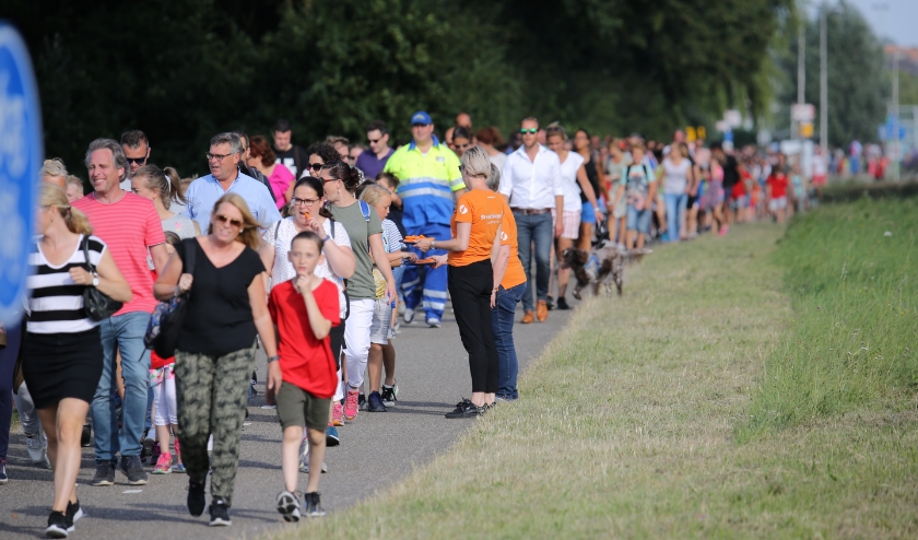 Dit jaar geen zonovergoten avondvierdaagse, zoals hier in 2018. (Foto: archief)