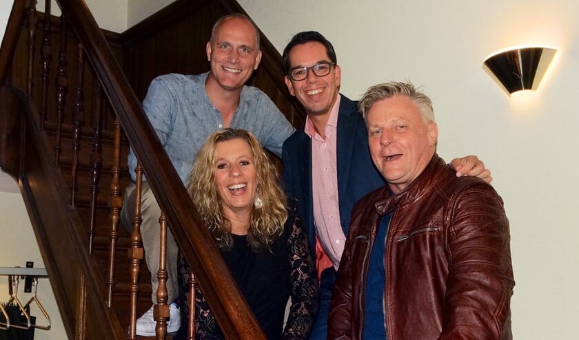 Pieter (linksboven) met naast zich Marc en op de voorgrond Mieke en Leon: “Wij hebben er in elk geval heel veel zin in.”