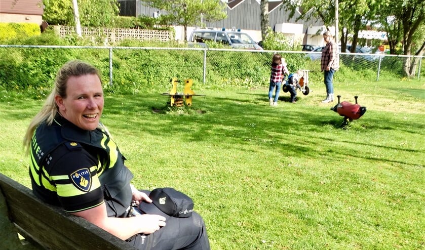 Annemiek maakt hier graag een praatje met de mensen.