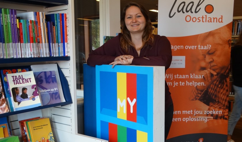 Kimberly doet regelmatig ook zelf mee aan activiteiten van het Taalhuis.
