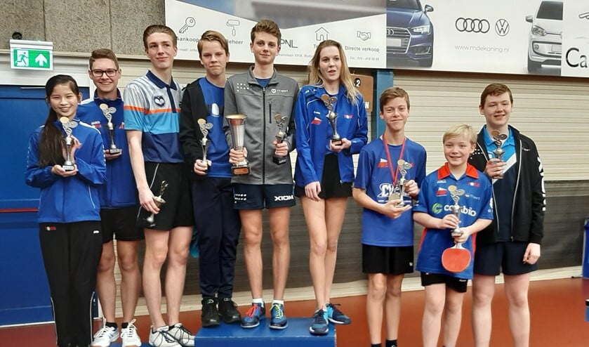 v.l.n.r.: Lian van den Toorn, Delano Vijverberg, Leroy Heemskerk, Niek Vos, Milo de Boer, Kristel Luyken, Stefan Nastic, Lex Jankok en Rick Bakker. (Foto: PR)