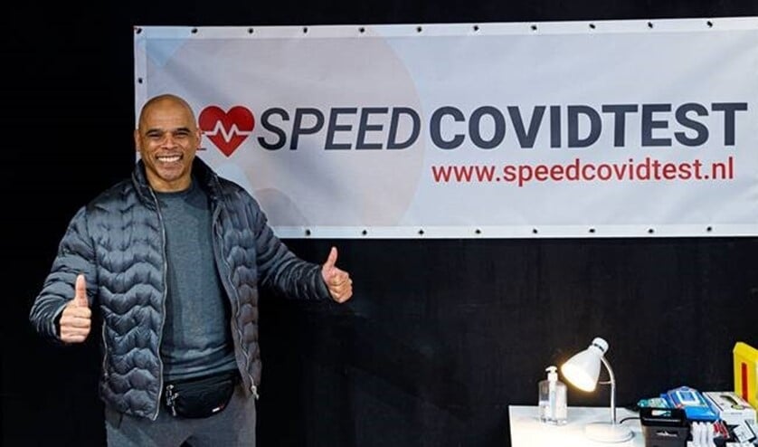 <p>Oud-voetballer Glenn Helder is fan van Speed Covid Test uit Bergschenhoek.</p>