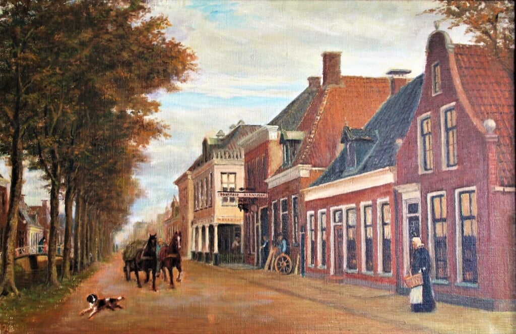  Van Harenstraat (circa 1910) 44 x 74 op linnen skilderd                       