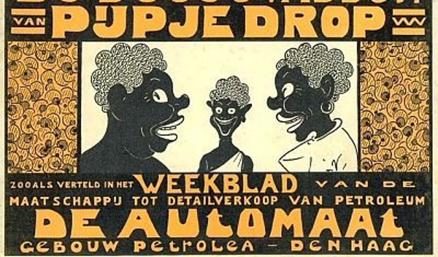 Het krantje bevatte naast reclame ook een stripverhaaltje, dat ging over een zwart mannetje, Pijpje Drop geheten.