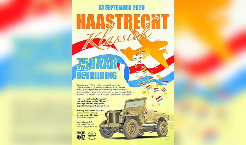 De poster van het afgelaste evenement lag al klaar.