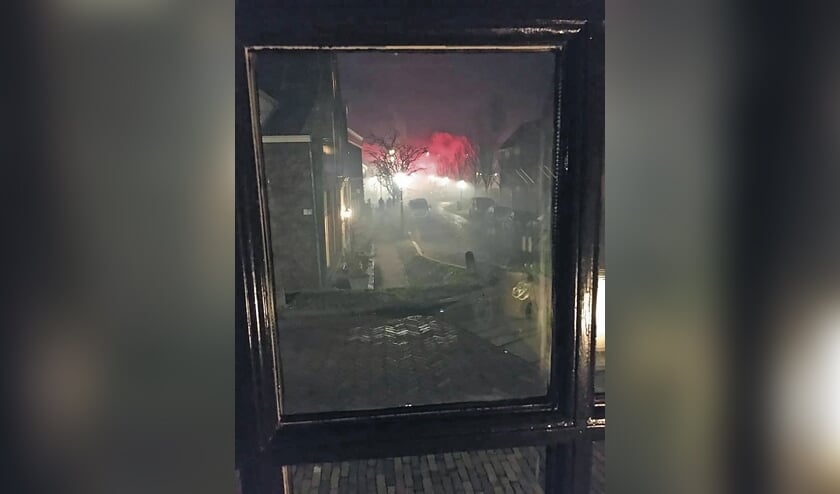 <p pstyle="BODY">Vuurwerk op de rotonde.</p>