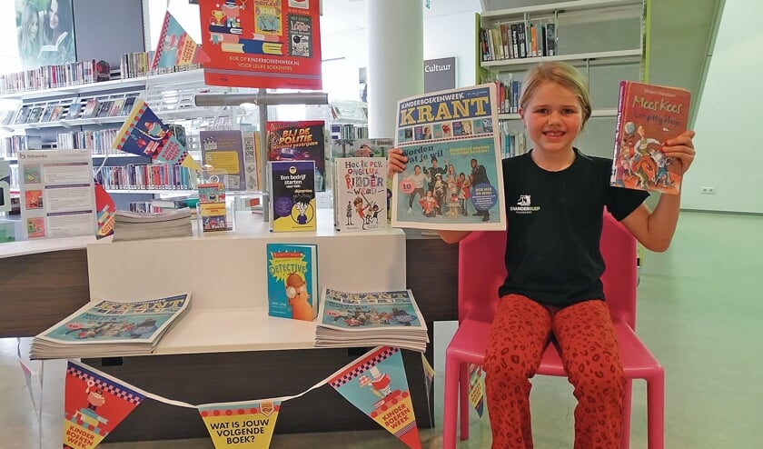 <p pstyle="BODY">Danisha de Bruijn (7) in de bibliotheek van Oudewater weet al wat ze wil worden. Juf!</p>