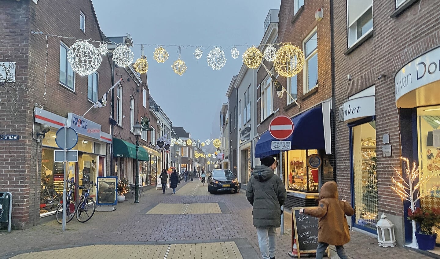 De nieuwe kerstverlichting in Montfoort.