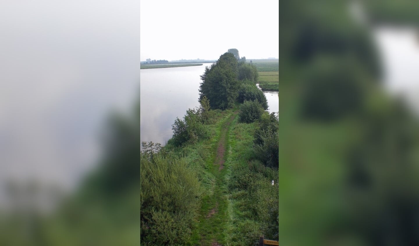 De Willeskopper houtkade vanuit de uitkijktoren.