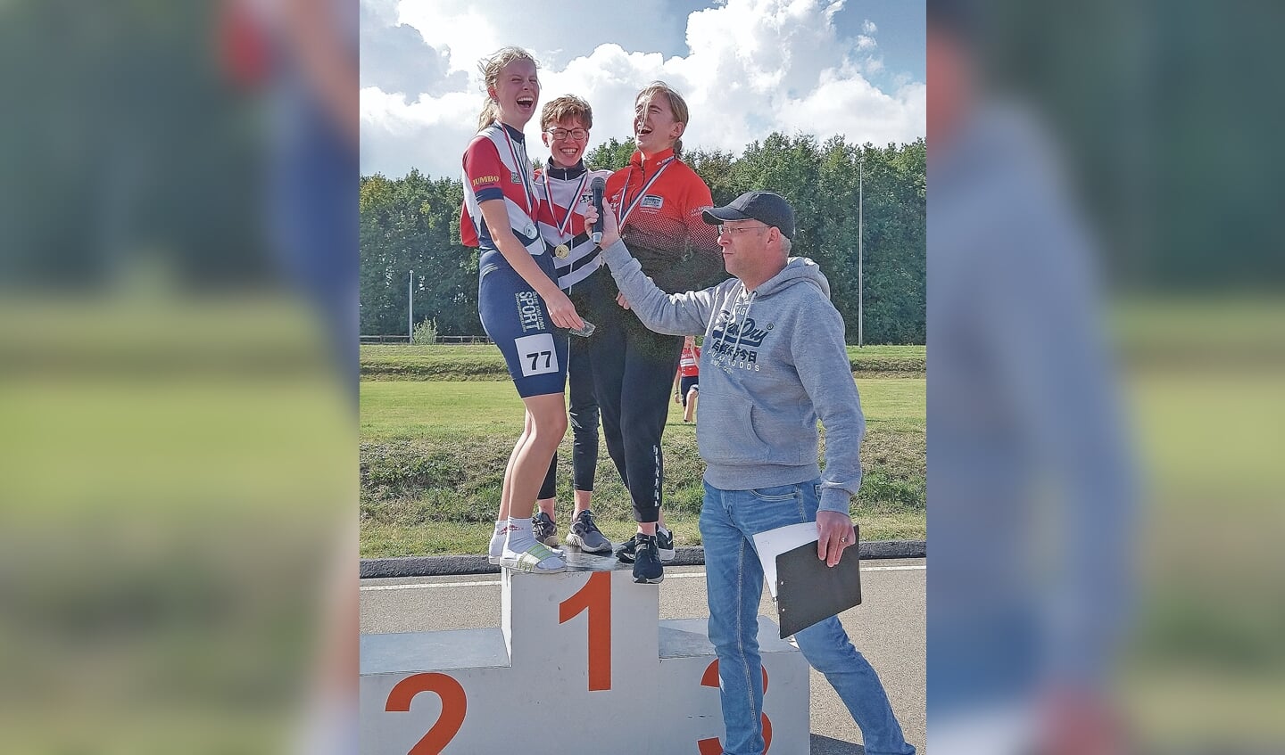 Met Krijn van Muiswinkel ging het‘heel goed’ op het podium.